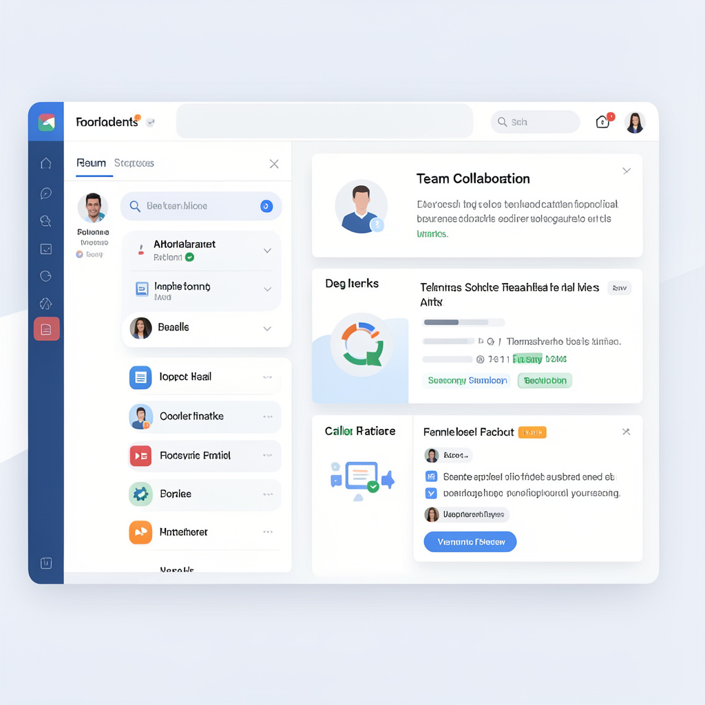 Team collaboration features in Ghiphareglix application